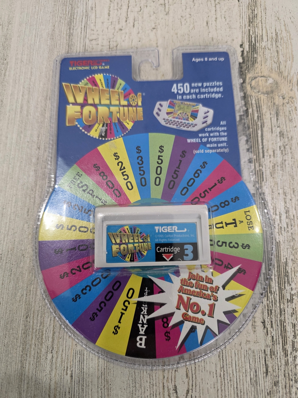 Tiger Electronics Wheel Of Fortune Game Cartridge #3 Model 7-531-3 Vintage NEW